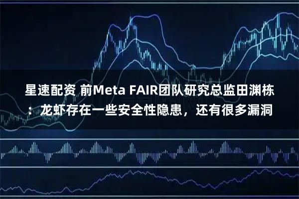 星速配资 前Meta FAIR团队研究总监田渊栋：龙虾存在一些安全性隐患，还有很多漏洞